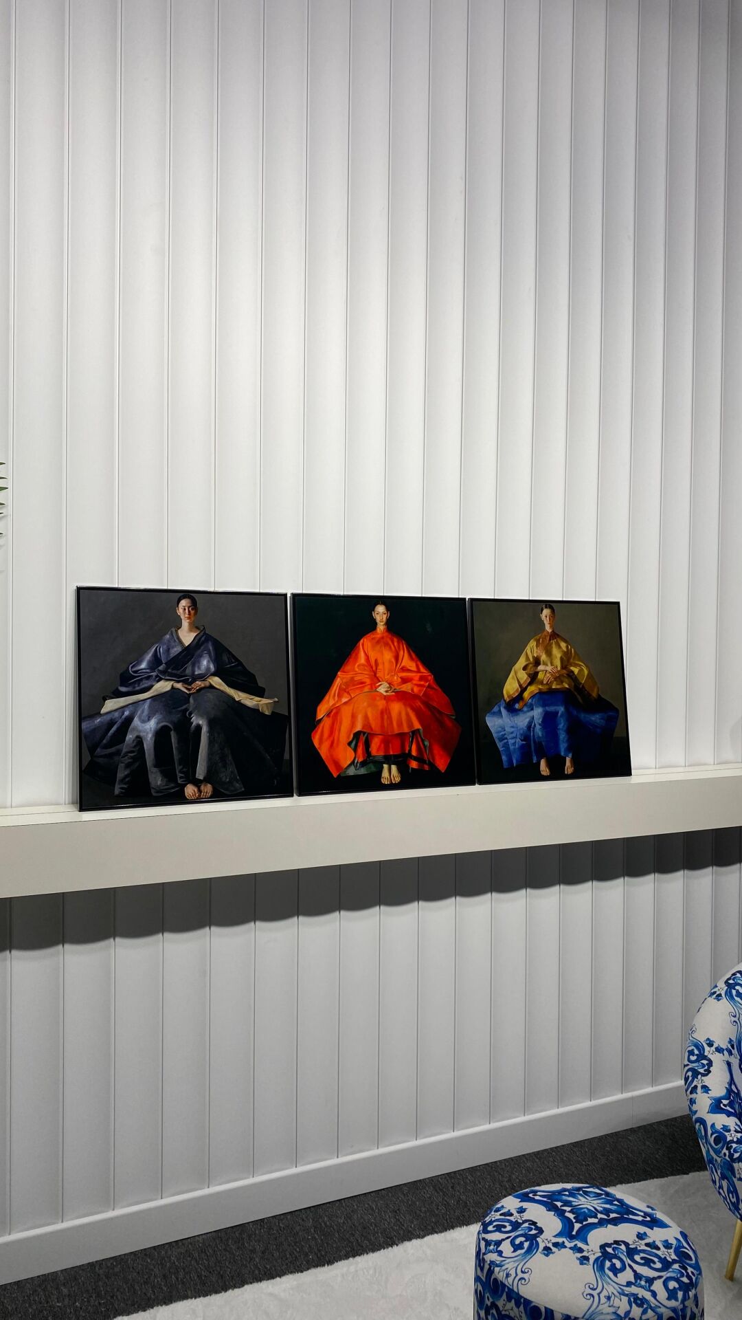 Metal Çerçeveli Gercek Camlı 3'lü Tablo - Asya'nın Işığı