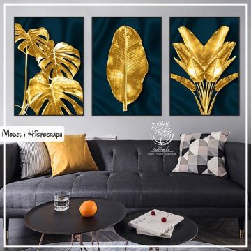 Histograph Üçlü Tablo Beyaz - 70x100 CM