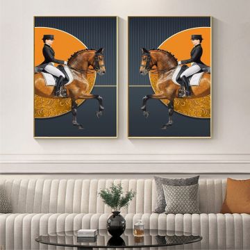 Irrational İkili Tablo Siyah - 70x100 CM