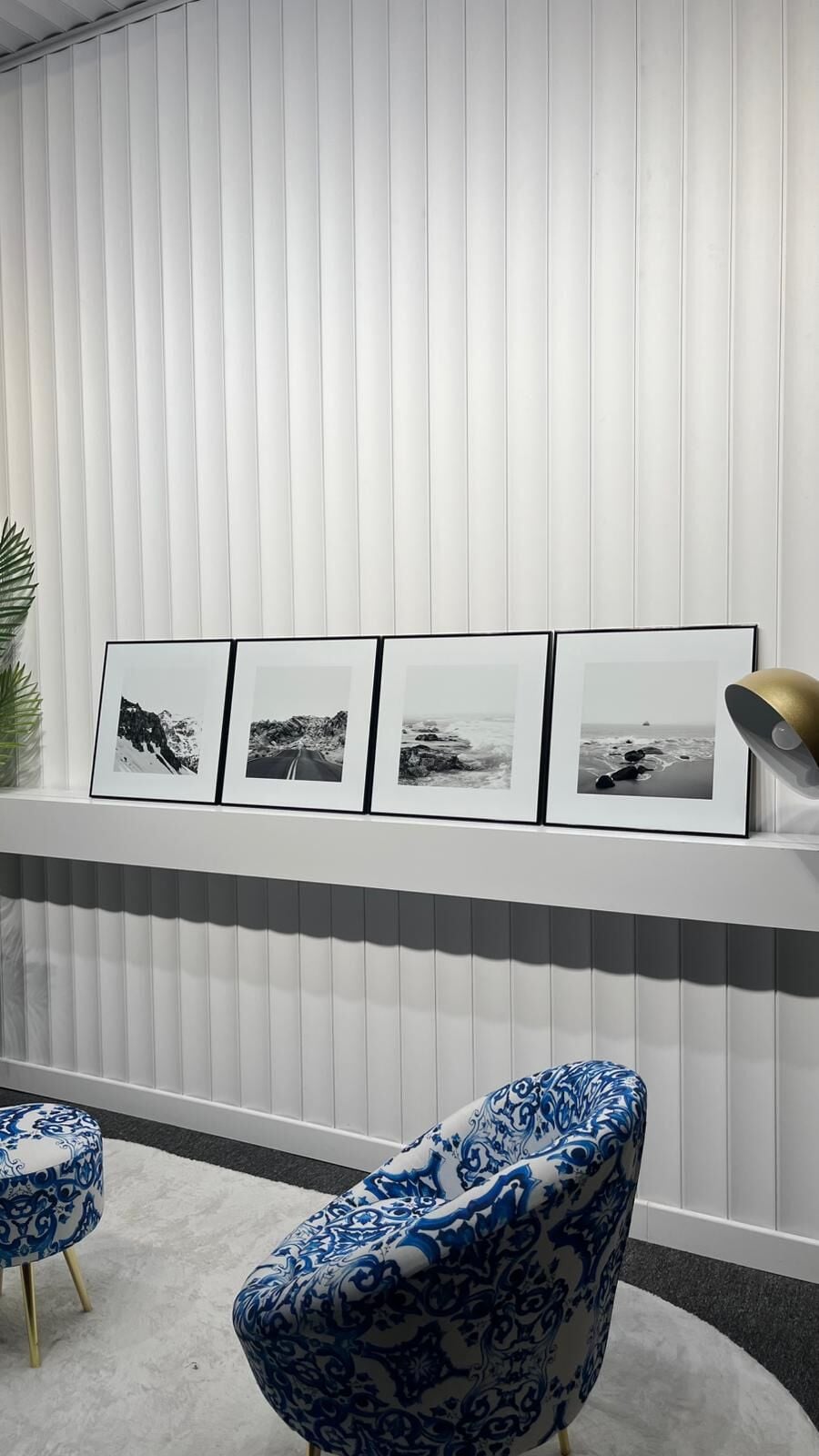 Metal Çerçeveli Camlı 4'lü Dekoratif Tablo Seti - Sessiz Doğa