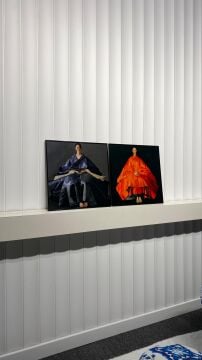 Metal Çerçeveli Gercek Camlı 2'li Tablo - Asya'nın Işığı