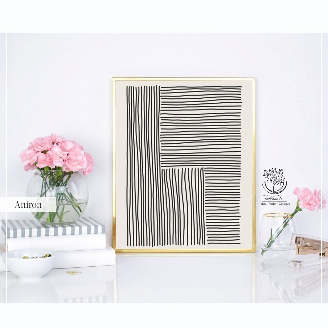 Aniron Tekli Tablo Beyaz - 30x40 CM