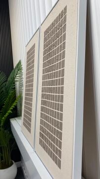 Monvera | El İşçiliği Dokulu Tablo İkili 50x90