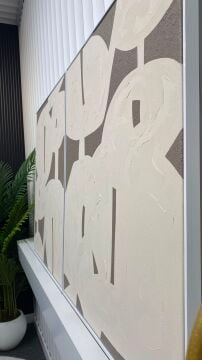 Monvera B | El İşçiliği Dokulu Tablo 4'lü Set ( İkili 50x90 / İkili 90x110 )