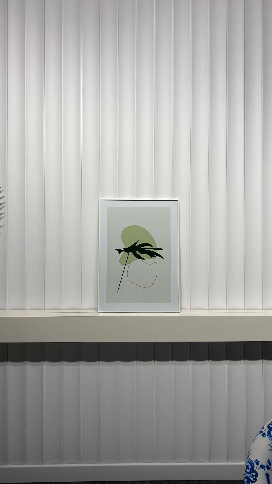 Dijital Baskılı Metal Çerçeceli Camlı Tekli Tablo -Huzur Yaprakları