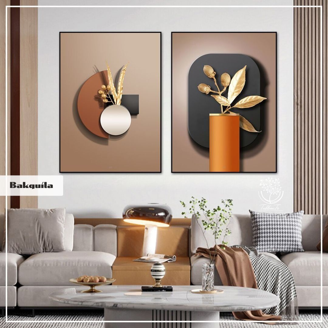 Bakquila İkili2 Tablo Gold - 40x50 CM