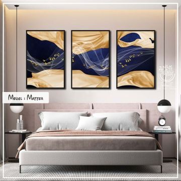 Matter Üçlü Tablo Beyaz - 40x50 CM
