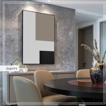 Equity1 Tekli Tablo Gümüş - 50x70 CM