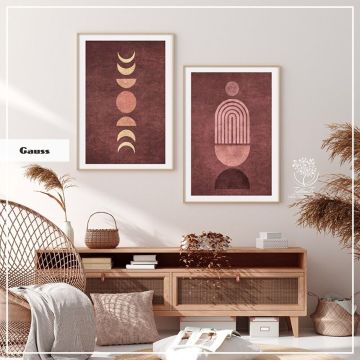 Gauss İkili Set Tablo Gold - 40x50 CM