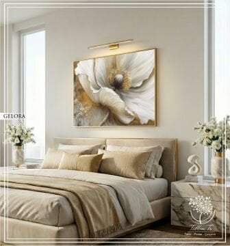 Dijital Baskılı Metal Çerçeceli Camlı Tekli Tablo -Gelora