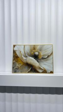 Dijital Baskılı Metal Çerçeceli Camlı Tekli Tablo -Gelora