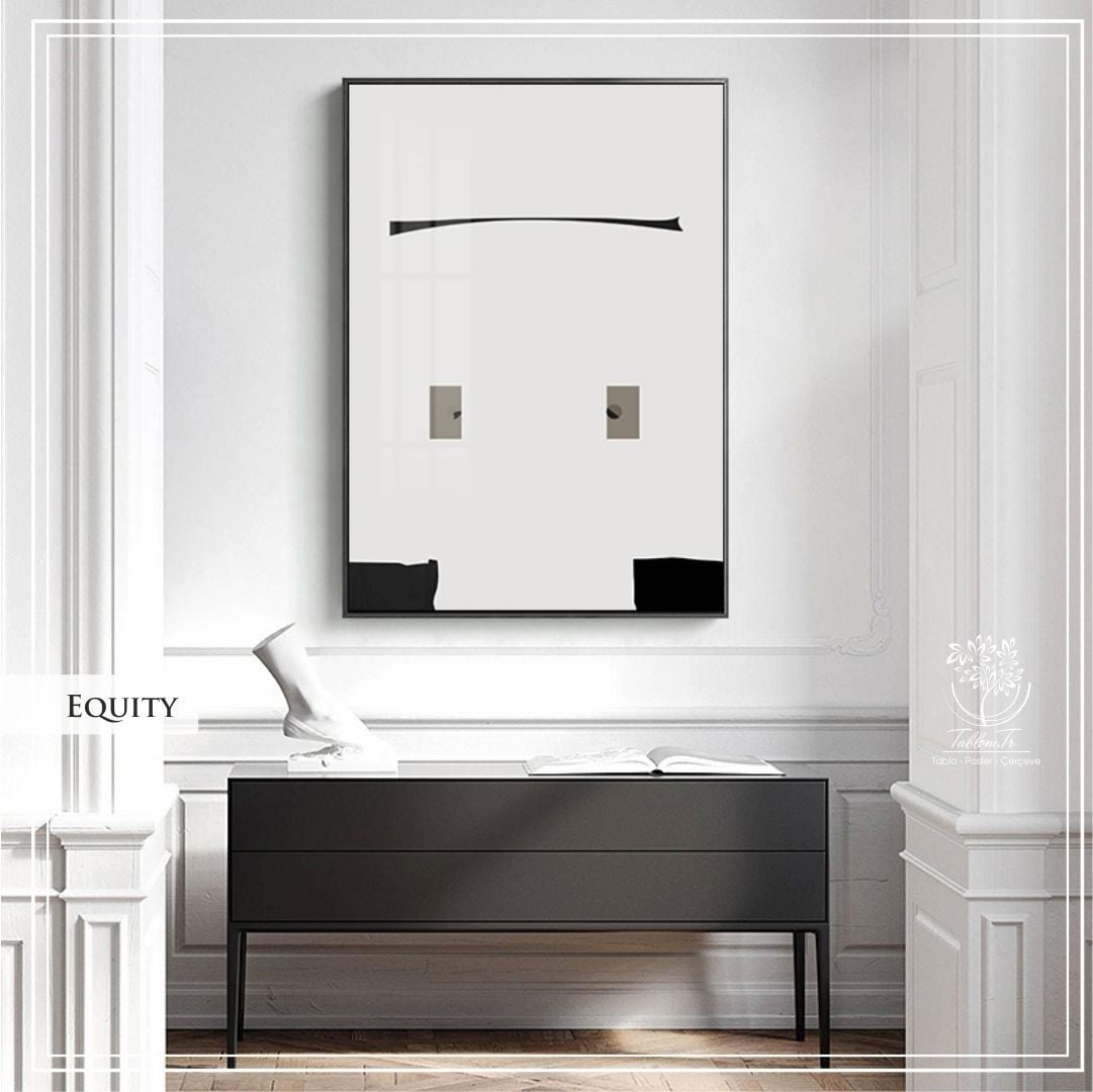 Equity2 Tekli Tablo Siyah - 21x30 CM