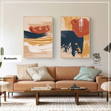 Botanity İkili Tablo Gümüş - 21x30 CM