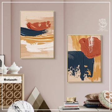 Botanity İkili Tablo Gümüş - 70x100 CM