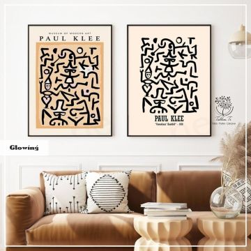 Glowing İkili Set Tablo Gold - 30x40 CM