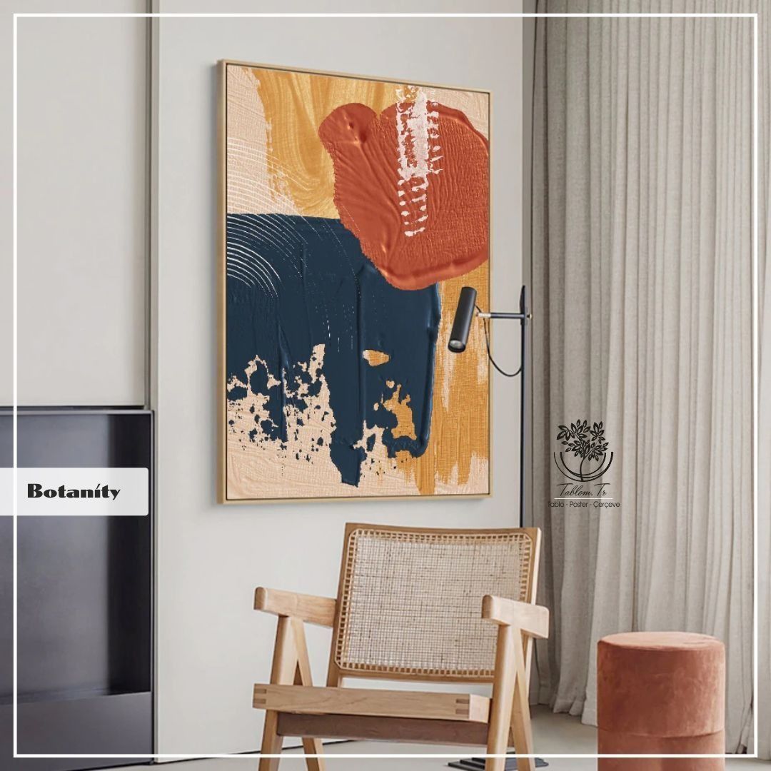 Botanity Tekli Tablo Gold - 70x100 CM