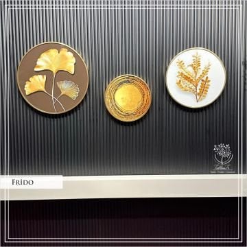 Frido Yuvarlak Çerçeveli Camlı Tablo