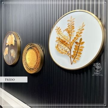 Frido Yuvarlak Çerçeveli Camlı Tablo