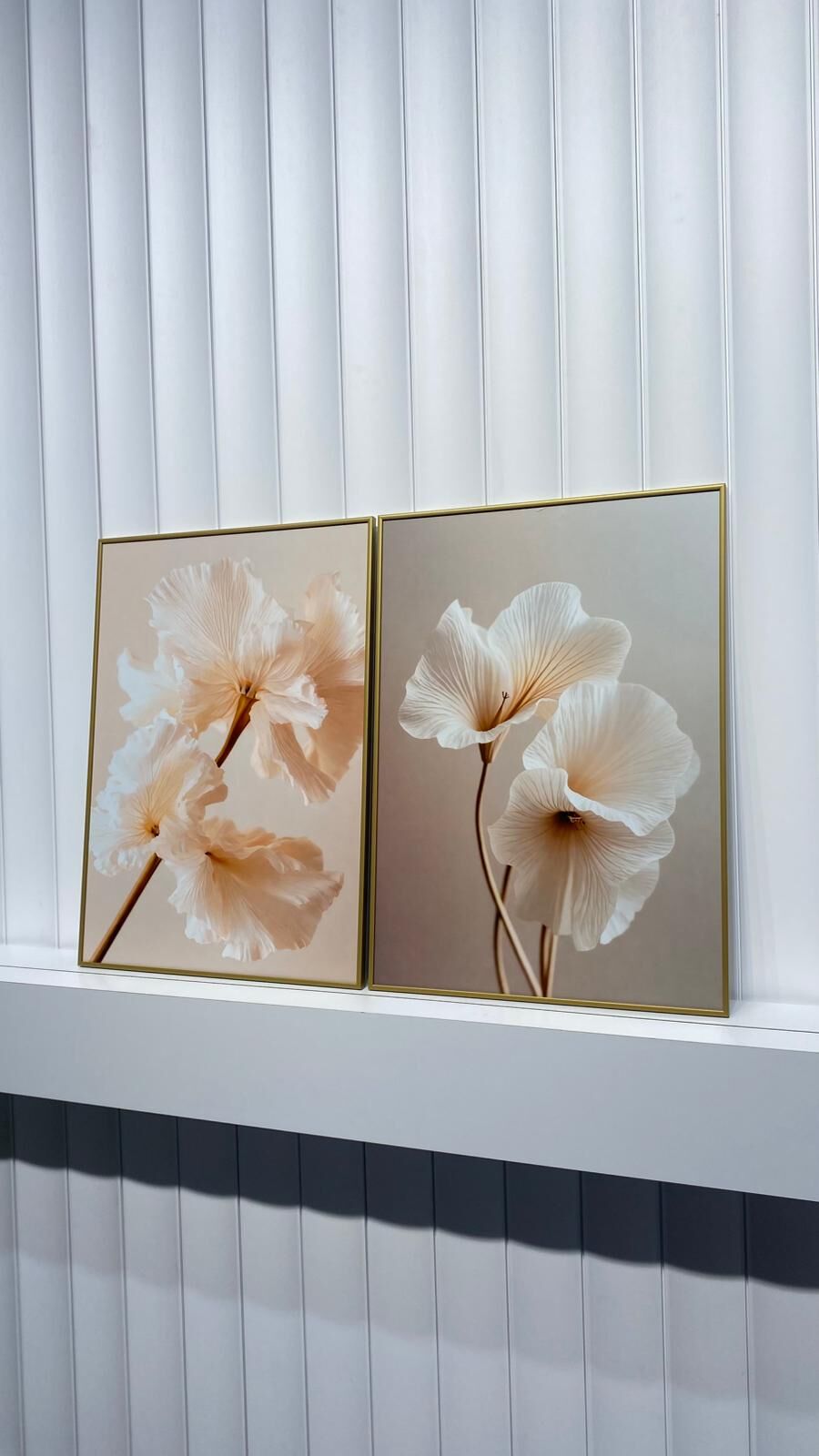 Dijital Baskılı Metal Çerçeveli Camlı İkili Dekoratif Tablo - Bohem Zerafet Model-A