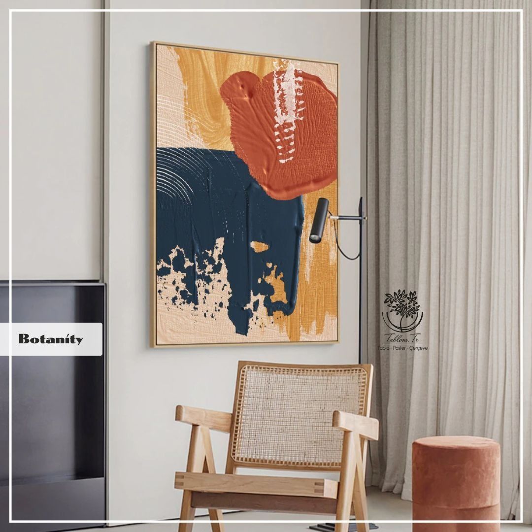 Botanity Tekli Tablo Siyah - 70x100 CM