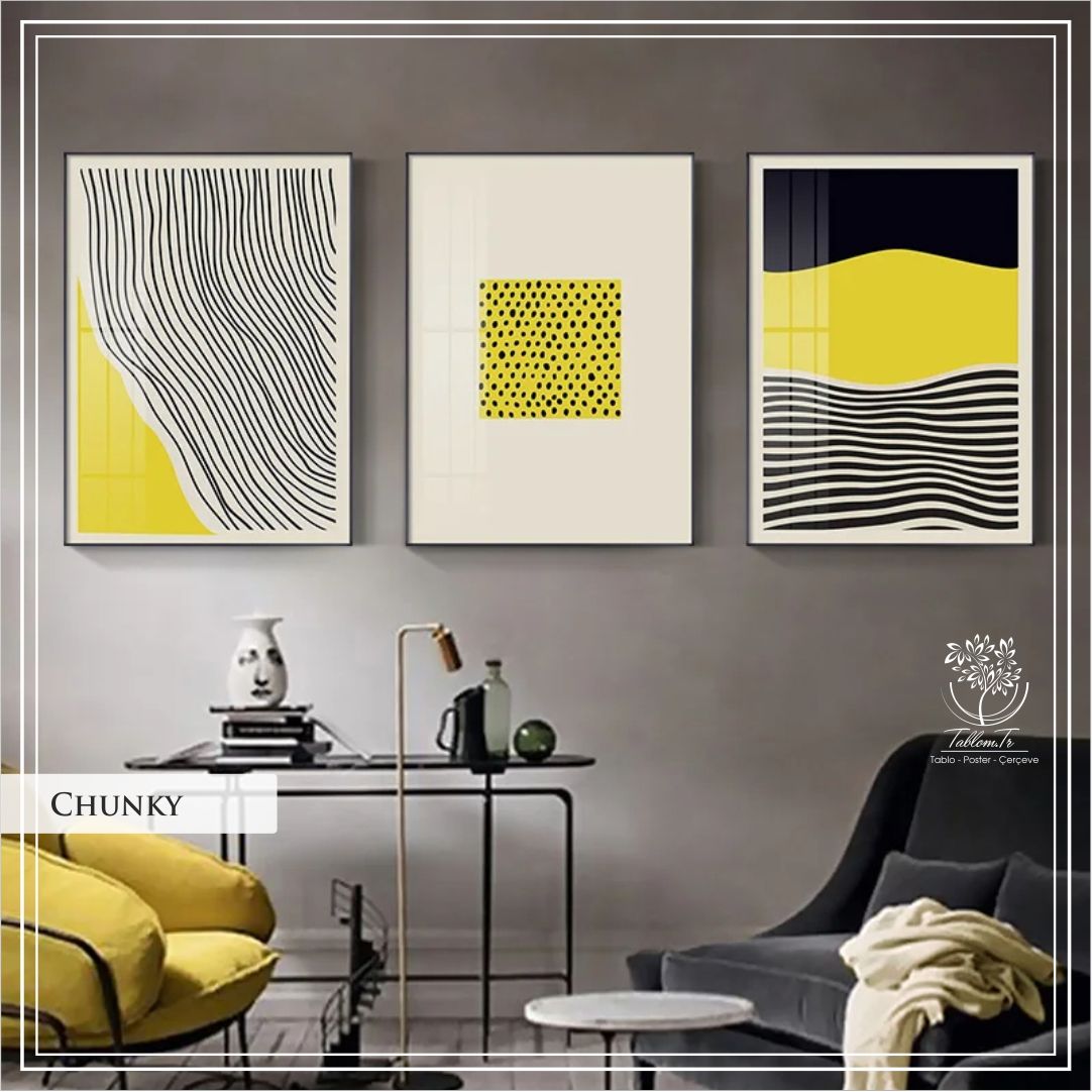 Chunky1 Üçlü Set Tablo