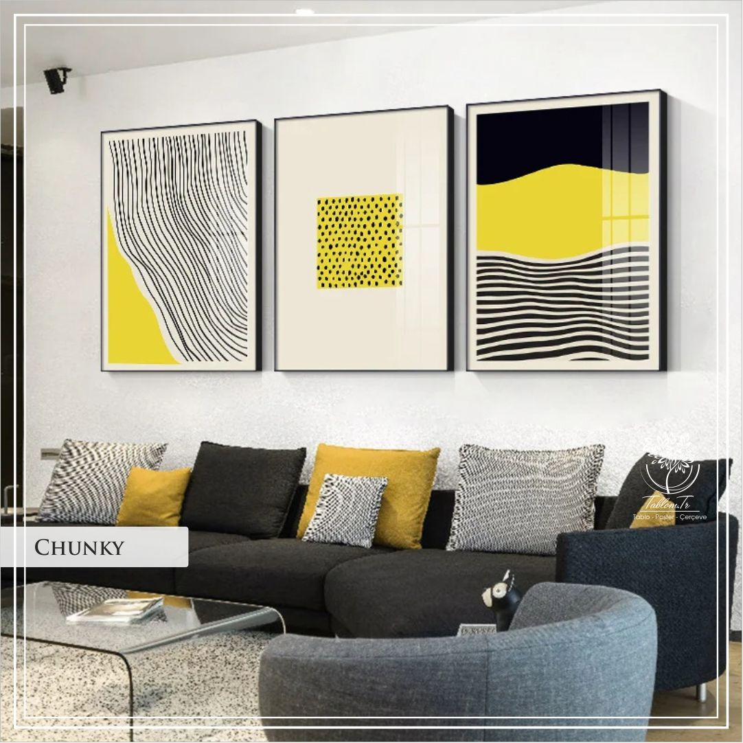 Chunky1 Üçlü Set Tablo