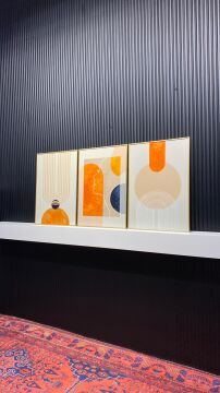Italo Üçlü Tablo Gold - 50x70 CM