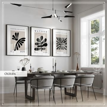 Ogilen  Üçlü Set Tablo