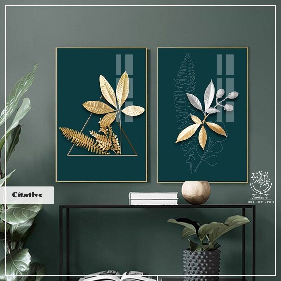 Citatlys İkili Tablo Siyah - 50x70 CM