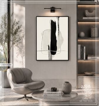 Dijital Baskılı Metal Çerçeveli Camlı Tekli Tablo - Creston