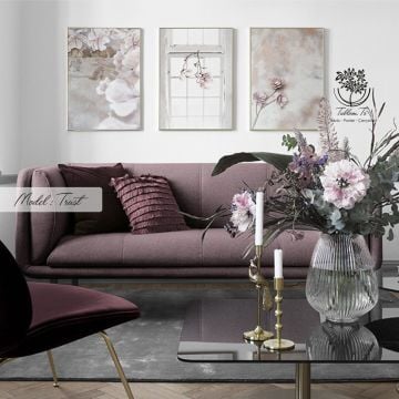 Trust Üçlü Tablo Gold - 21x30 CM