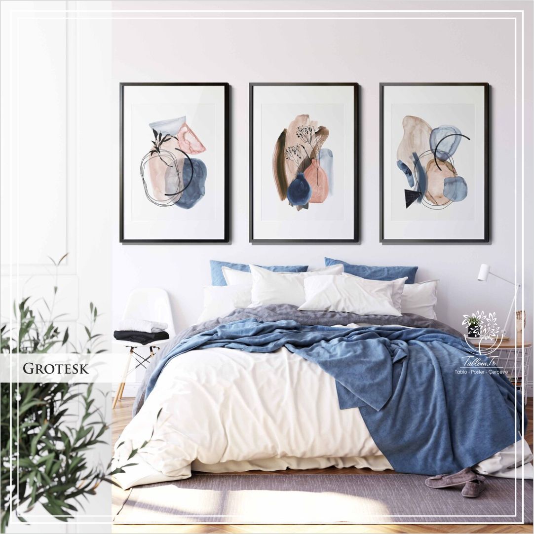 Grotesk  Üçlü Set Tablo