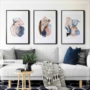 Grotesk  Üçlü Set Tablo