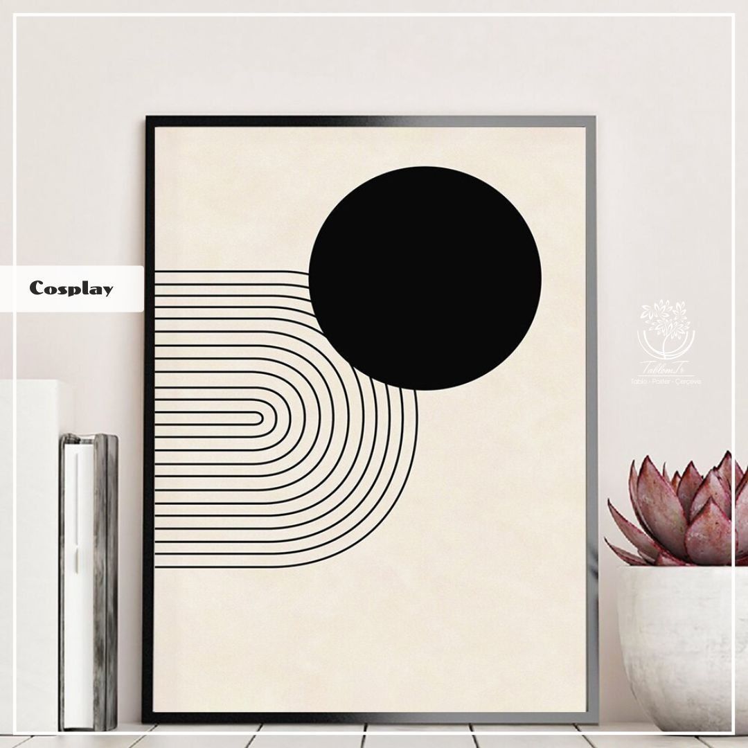 Cosplay Tekli Tablo Beyaz - 50x70 CM