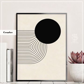 Cosplay Tekli Tablo Beyaz - 50x70 CM