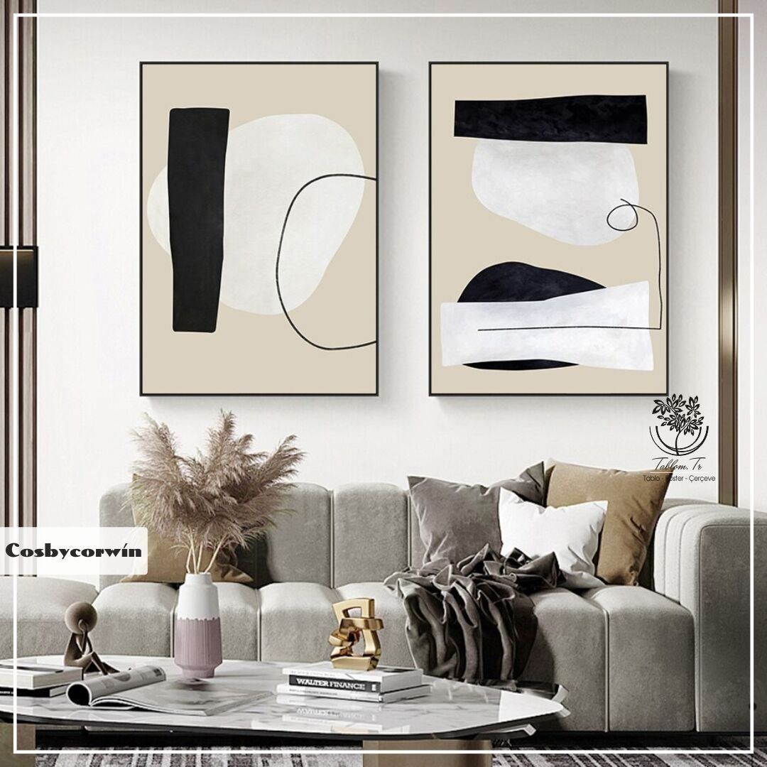 Cosbycorwin İkili Tablo Gold - 40x50 CM