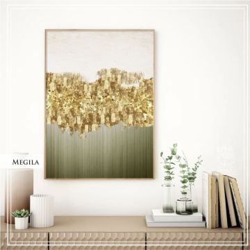 Megila Tekli Tablo Gold - 50x70 CM