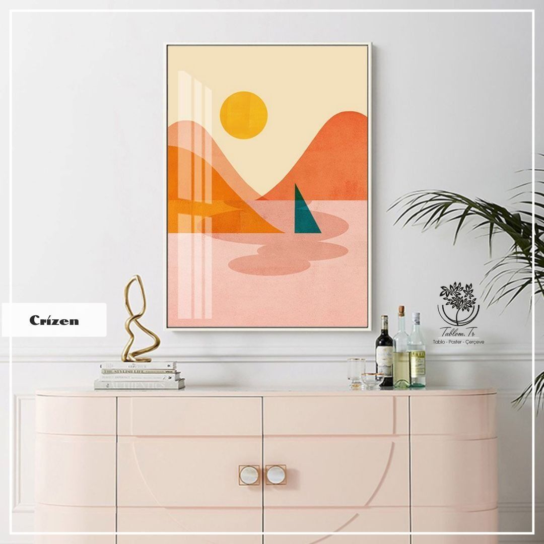 Crizen Tekli2 Tablo Gold - 40x50 CM