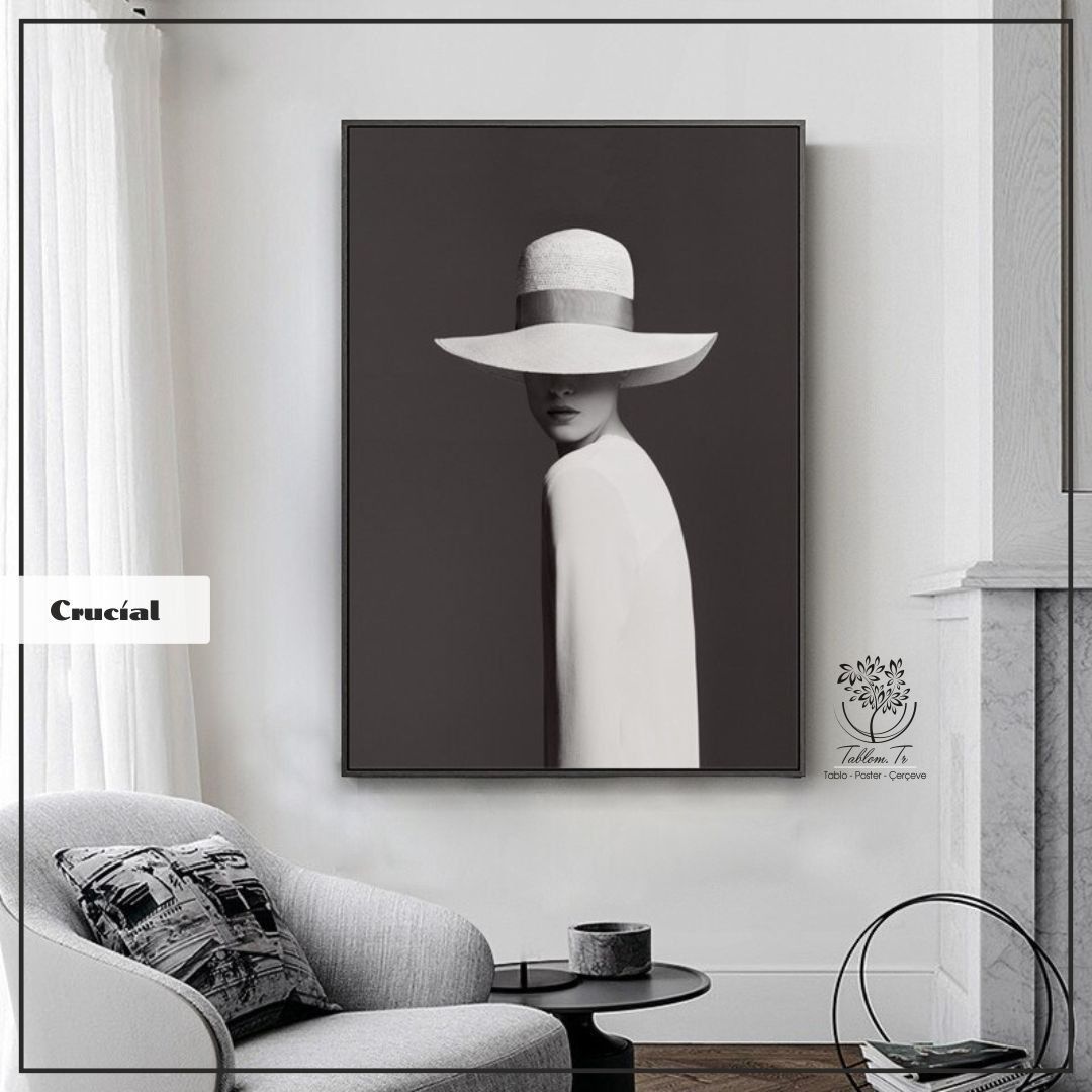Crucial Tekli Tablo Gümüş - 21x30 CM