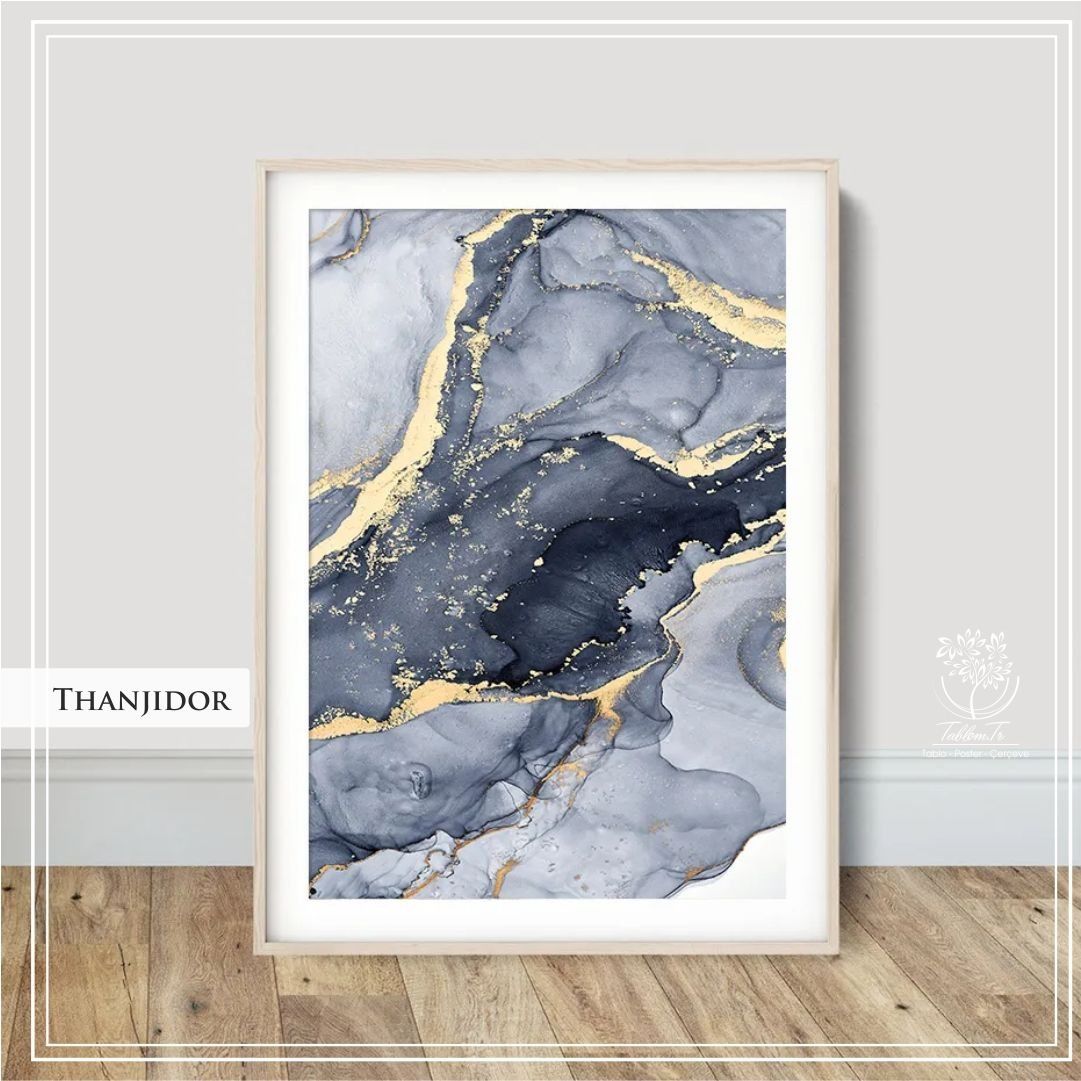 Thanjidor Tekli Tablo Siyah - 70x100 CM