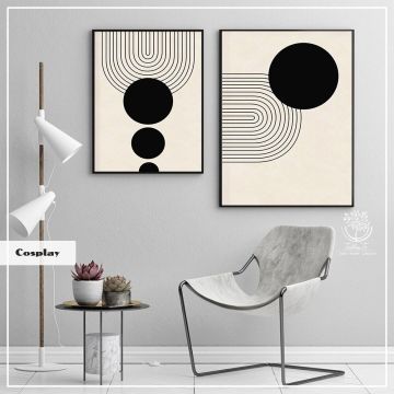 Cosplay İkili2 Tablo Gold - 21x30 CM