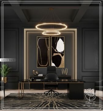 Dijital Baskılı Metal Çerçeveli Camlı İkili Dekoratif Tablo-Gece Tacı