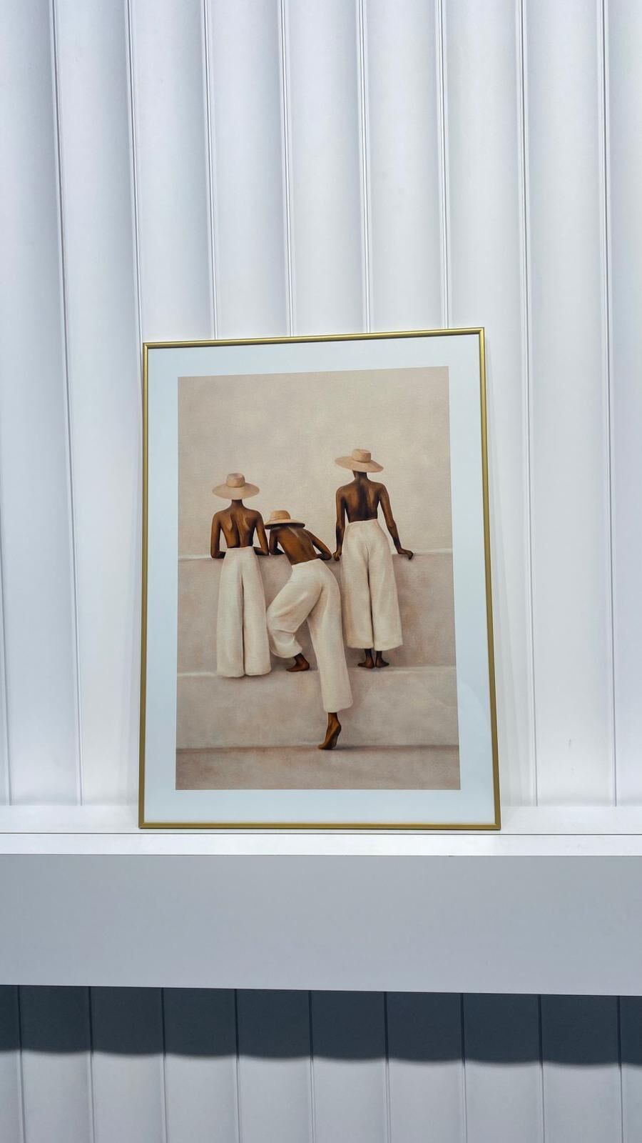 Dijital Baskılı Metal Çerçeveli Camlı Tekli Tablo - Sahara