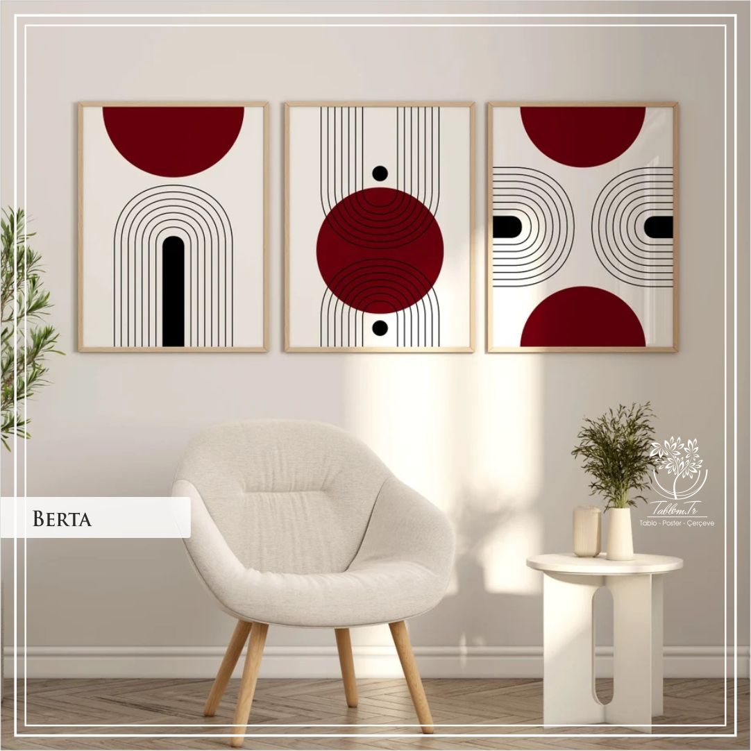 Berta  Üçlü Set Tablo