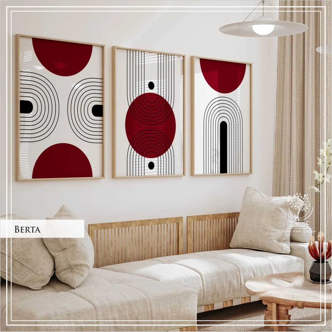 Berta  Üçlü Set Tablo
