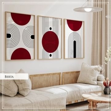 Berta  Üçlü Set Tablo