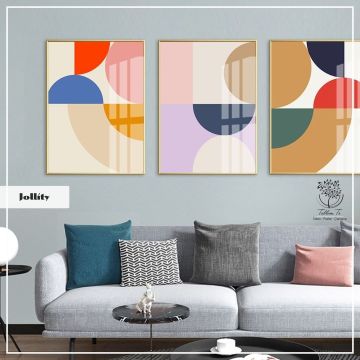Jollity Üçlü Tablo Gold - 21x30 CM