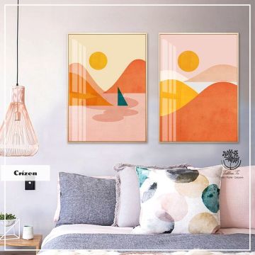 Crizen İkili Tablo Gold - 40x50 CM