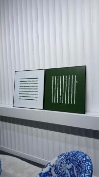 Metal Çerçeveli Gercek Camlı 2'li Tablo - Virela