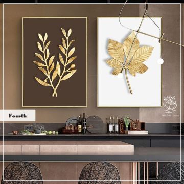 Fourth İkili Tablo Gold - 30x40 CM